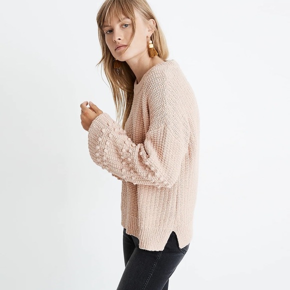 Madewell Sweaters - Madewell - Bobble Pullover Sweater - Avalon Pink